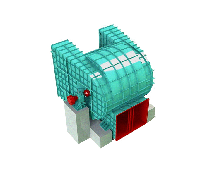 Efficient centrifugal pass, induced draft fan